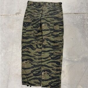 Tiger Stripe Camouflage Cargo Pants Military Tactical Trousers Large Regular